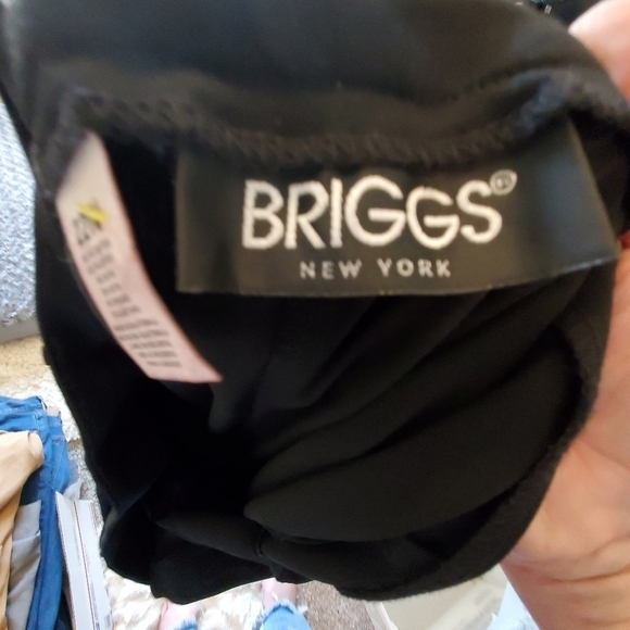 BRIGGS NEW YORK GAUCHO pants . NWT SZ 22W BLACK. Stretch - Picture 7 of 7